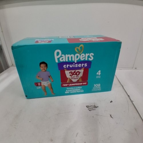108PK PAMPERS CRUISERS 360° 100% LEAKPROOF FIT DIAPERS - SIZE 4 (23 - 37LBS) image 2