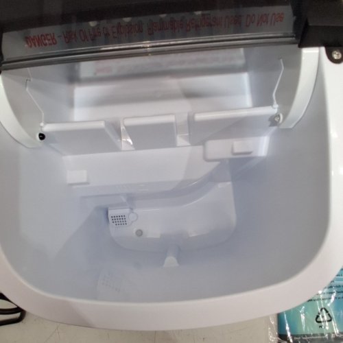 EUHOMY COUNTERTOP ICE MAKER MACHINE WITH HANDLE, BASKET AND SCOOP - MAKES 26LB/DAY - BLACK (MODEL: IM001-BBL-CAEH) image 5