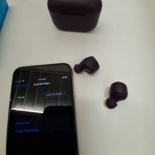 JLAB GOPOP+ TRUE BLUETOOTH WIRELESS EARBUDS WITH CHARGING CASE - 35+ HOURS PLAYTIME - DARK PURPLE / VIOLET image 2