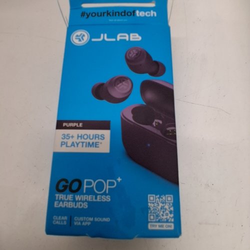 JLAB GOPOP+ TRUE BLUETOOTH WIRELESS EARBUDS WITH CHARGING CASE - 35+ HOURS PLAYTIME - DARK PURPLE / VIOLET image 3