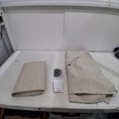 (2 PANEL) TOPFINEL BOHO FARMHOUSE INSULATING BLACKOUT CURTAINS - 52" X 84" - NATURAL image 4
