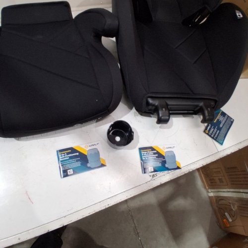 SAFETY 1ST 2-IN-1 LIGHTWEIGHT GROWMATE BELT-POSITIONING BOOSTER CAR SEAT WITH HIGH-BACK TO BACKLESS & ADJUSTABLE HEADREST - BLACK (MODEL: 22267CHHR) image 4