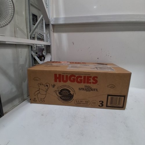 168PK HUGGIES LITTLE SNUGGLERS BABY DIAPERS - SIZE 3 - WINNIE THE POOH image 3