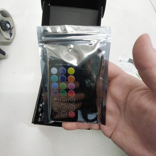 4PK HITLIGHTS MULTICOLOR REMOTE CONTROL LED CABINET STRIP LIGHTS - 1FT EACH - MULTICOLOR image 3
