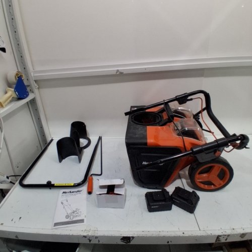 MAXLANDER 40V 20-INCH BRUSHLESS CORDLESS SNOW BLOWER WITH DUAL LED LIGHTS, 180° ROTATING CHUTE, ELECTRIC SNOW BLOWER BATTERY POWERED（2 X 4.0AH BATTERIES AND CHARGER INCLUDED) - 40V - 20" - ORANGE/BLACK - (MODEL: ASYSN0150040) image 2