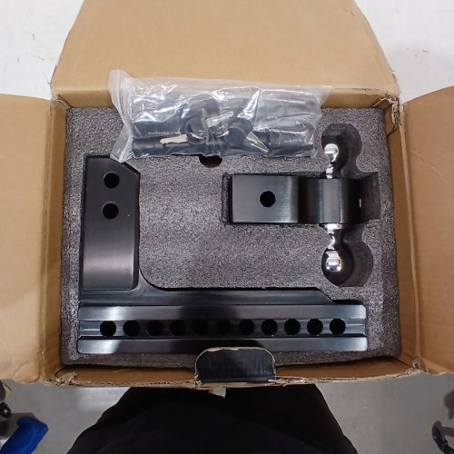 RHINO USA ADJUSTABLE DROP HITCH - 2.5" X 10"; 2.5" RECEIVER - BLACK image 3