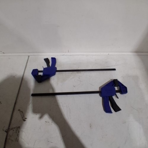 2PK IRWIN QUICK GRIP LIGHT DUTY ONE HANDED MINI BAR CLAMP - 140LBS - 12" - BLUE/YELLOW - (MODEL:1964745) image 2