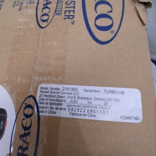 GRACO TURBOBOOSTER HIGHBACK BOOSTER SEAT - TANSY FASHION (MODEL:2061865) image 2