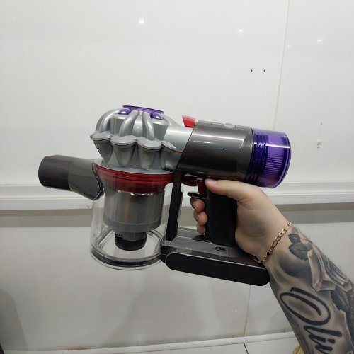 DYSON V8 PLUS RECHARGEABLE HANDHELD STICK VACUUM CLEANER WITH ATTACHMENTS - GREY/PURPLE (MODEL: SV25) image 3