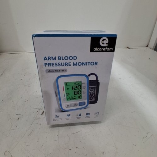 ALCAREFAM ARM BLOOD PRESSURE MONITOR, 3 COLOURS - 9''-17'' image 2