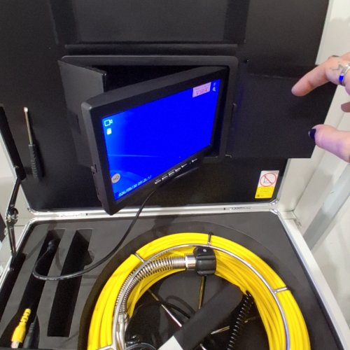GARVEE PIPE INSPECTION SYSTEM - 512HZ LOCATOR, 165FT PIPELINE INSPECTION CAMERA - YELLOW/RED (ITEM: QN5KD/QN5KE) image 2