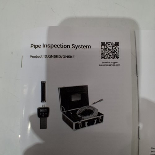 GARVEE PIPE INSPECTION SYSTEM - 512HZ LOCATOR, 165FT PIPELINE INSPECTION CAMERA - YELLOW/RED (ITEM: QN5KD/QN5KE) image 3