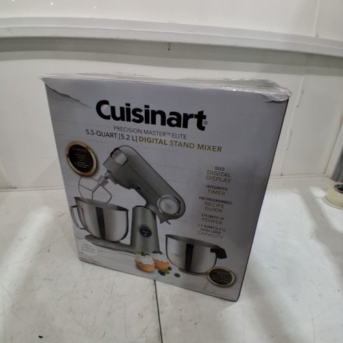 CUISINART PRECISION MASTER ELITE DIGITAL STAND MIXER - 5.5QT - SILVER - (MODEL: CSM-D175BPCC) image 8