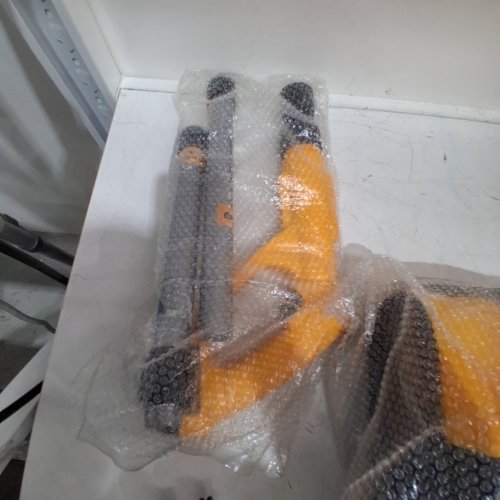 ***TOOL ONLY*** WIRELESS SNOW SWEEPER COMPATIBLE WITH DEWALT BATTERIES - 21V - 11" WIDTH - YELLOW/BLACK image 3