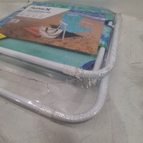 HURLEY SINGLE POSITION BEACH CHAIR - TEAL BLUE image 3