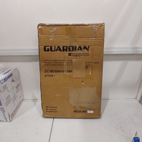 MEDLINE 2 BUTTON FOLDING WALKER 5'' WHEELS 300LB WEIGHT CAPACITY (MODEL:MDS86410W54H) image 3