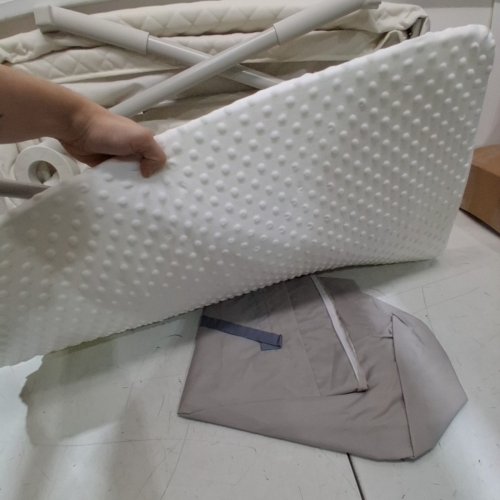 MINOBUB BABY BASSINET BEDSIDE SLEEPER - 4 ADJUSTABLE HEIGHTS - OFF WHITE (MODEL: PX001) image 5