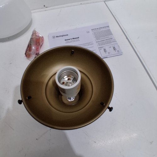 WESTINGHOUSE SCHOLAR ONE-LIGHT INDOOR SEMI FLUSH LIGHT FIXTURE image 3