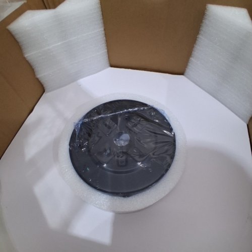 OHNIYOU 5-LIGHT FLUSH MOUNT FARMHOUSE STYLE CEILING LIGHT, VINTAGE CAGE DRUM WITH REVERSIBLE FAN - 60W, 20" DIAMETER (MODEL: GLXCF-016X) image 3