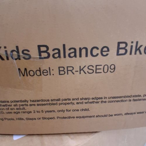 BESREY TODDLER BALANCE BIKE WITH 12" MOTION-ACTIVATED LIGHTING WHEELS - 110LBS MAX/2-5 YEARS - NAVY BLUE (MODEL: BR-KSE09) image 2