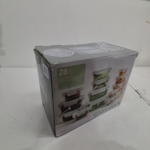 28PC GLASSLOCK GLASS FOOD STORAGE SET - CLEAR (MODEL: 2379252) image 2