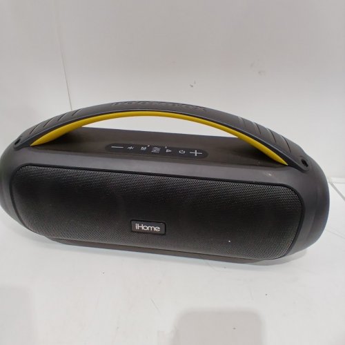 IHOME RECHARGEABLE / REMOTE CONTROL / COLOR-CHANGING SPLASHPROOF / BLUETOOTH BOOMBOX SPEAKER - BLACK (MODEL: IBT920B.EXV24) image 4