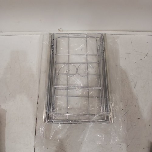 SLIDING PULL-OUT UNDER-CABINET TRASH CAN SLIDEOUT SHELF RACK - CHROME image 3