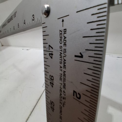 TOOLTECH FATPAT HEAVY-DUTY ALUMINUM DRYWALL T-SQUARE - 48" -SILVER (MODEL:704250) image 3