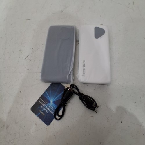 2PK FANCYBEAN POWER BANK WITH BUILT IN CABLES - 12800MAH - BLACK/WHITE (MODEL:M7) image 2