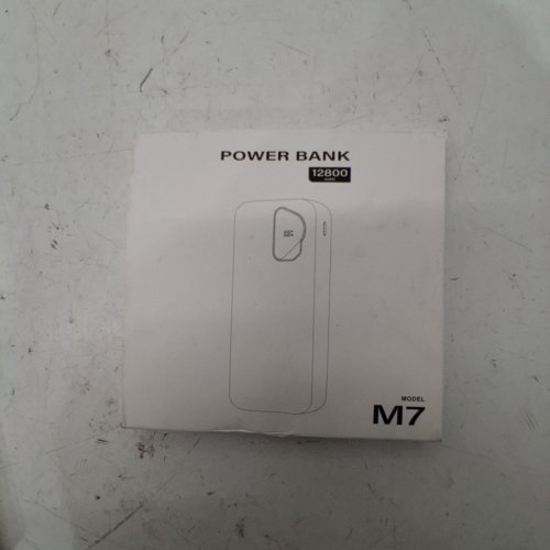 2PK FANCYBEAN POWER BANK WITH BUILT IN CABLES - 12800MAH - BLACK/WHITE (MODEL:M7) image 3