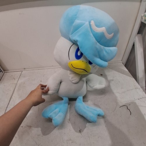 POKEMON PLUSH QUAXLY TOY - 24" - WHITE / BLUE image 2