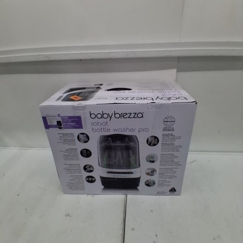BABYBREZZA BOTTLE WASHER PRO 3-IN-1 WASHER/STERILIZER/DRYER - HOLDS 4 BOTTLES - BLACK/WHITE (MODEL: BRZ0103) image 5