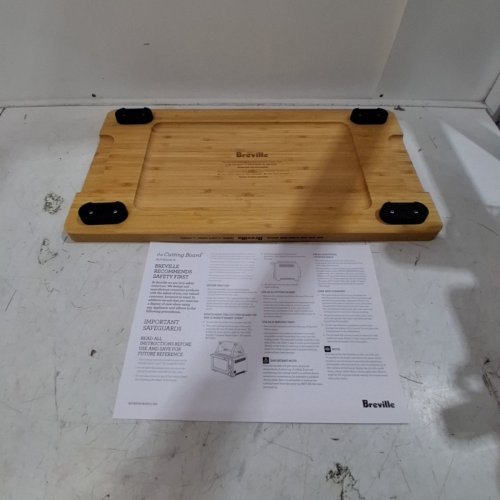 BREVILLE BAMBOO CUTTING BOARD WITH FEET - 11" X 19" - NATURAL (MODEL: BOV900ACB) image 3