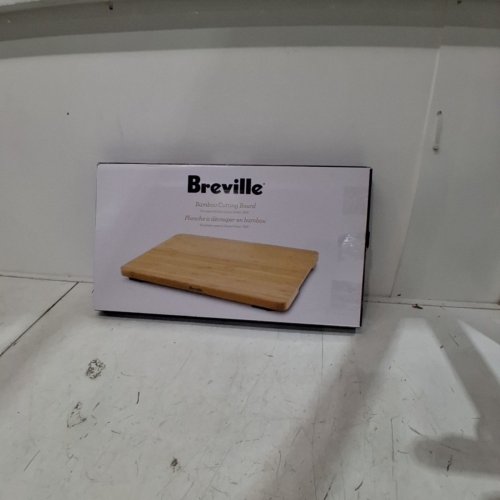BREVILLE BAMBOO CUTTING BOARD WITH FEET - 11" X 19" - NATURAL (MODEL: BOV900ACB) image 4