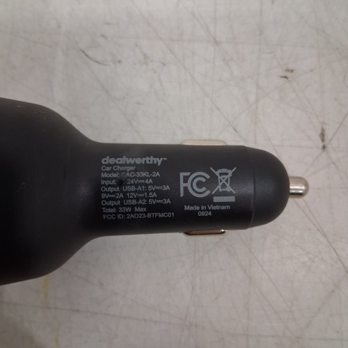 DEALWORTHY FM TRANSMITTER & CAR CHARGER - 33W MAX - BLACK (MODEL: CAC-33KL-2A) image 2