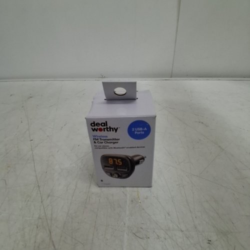 DEALWORTHY FM TRANSMITTER & CAR CHARGER - 33W MAX - BLACK (MODEL: CAC-33KL-2A) image 5