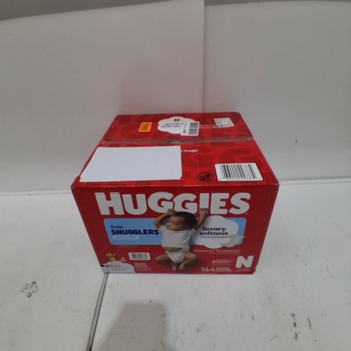 144PK HUGGIES LITTLE SNUGGLERS BABY DIAPERS - SIZE NEWBORN (UP TO 10 LBS) - WINNIE THE POOH image 2