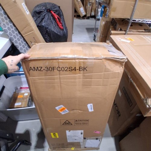 4PK AMAZON BASICS COMFORTABLE VINYL PADDED STEEL FOLDING CHAIRS - 30.2" X 18.3" X 17.9" - 300LBS MAX - BLACK (MODEL: AMZ-30FC02S4-BK) image 4