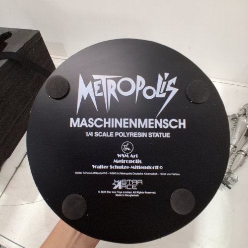 STAR ACE 1/4 SCALE POLYRESIN MASCHINENMENSCH STATUE - SILVER image 6