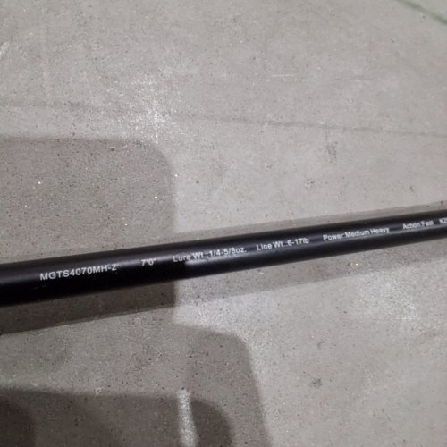 MEGACAST FISHING ROD - MEDIUM HEAVY FAST ACTION - 7FT - BLACK (MODEL: MGTS4070MH-2) image 2