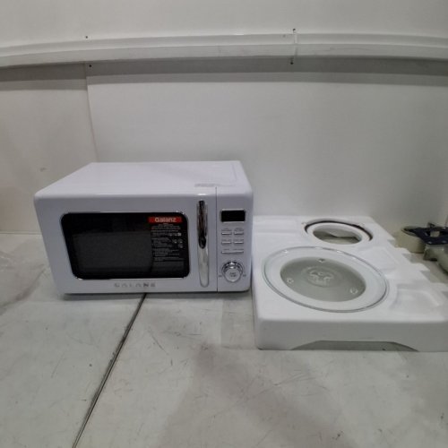 GALANZ RETRO STYLE COUNTERTOP MICROWAVE OVEN - 0.9CU.FT - WHITE (MODEL: GLCMKZ09WER09) image 3