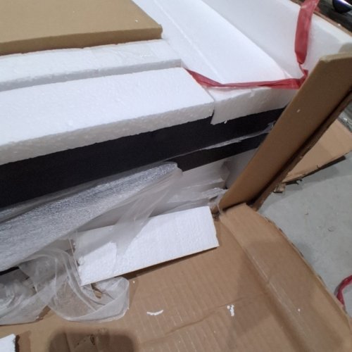 4 DOOR SRORAGE CABINET / ENTERTAINMENT UNIT - BLACK (MODEL: DJVN-000148) image 7