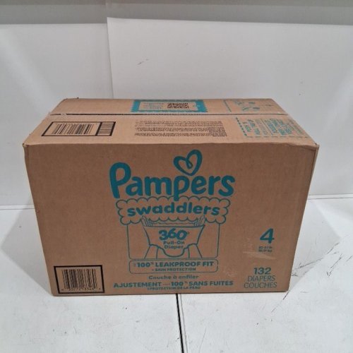 132PK PAMPERS SWADDLERS 360° PULL-ON DISPOSABLE DIAPERS - SIZE 4 image 2