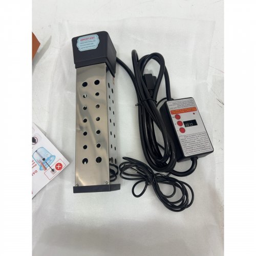 ELECTRIC SUBMERSIBLE IMMERSION WATER HEATER - 2000W - BLACK/SILVER image 2