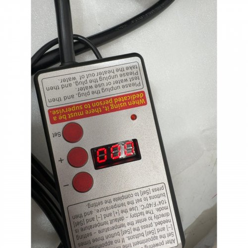 ELECTRIC SUBMERSIBLE IMMERSION WATER HEATER - 2000W - BLACK/SILVER image 3