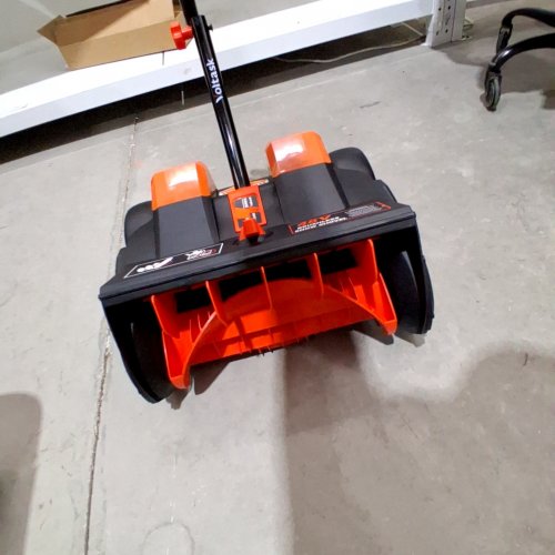 VOLTASK CORDLESS SNOW BLOWER SHOVEL - 16" - 48 V - ORANGE / BLACK (ITEM: SS-40A) image 5