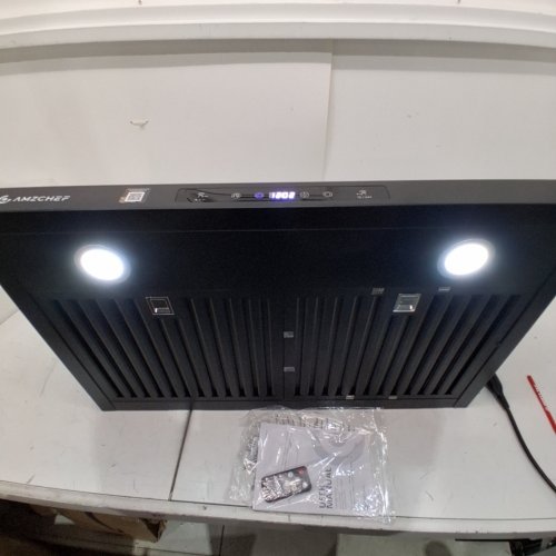 AMZCHEF UNDER CABINET RANGE HOOD 3 SPEED EXHAUST FAN TOUCH/REMOTE CONTROL - 30" - 700CFM - BLACK (MODEL: LF0176C1) image 2
