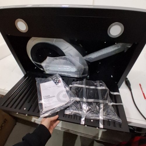 AMZCHEF UNDER CABINET RANGE HOOD 3 SPEED EXHAUST FAN TOUCH/REMOTE CONTROL - 30" - 700CFM - BLACK (MODEL: LF0176C1) image 4