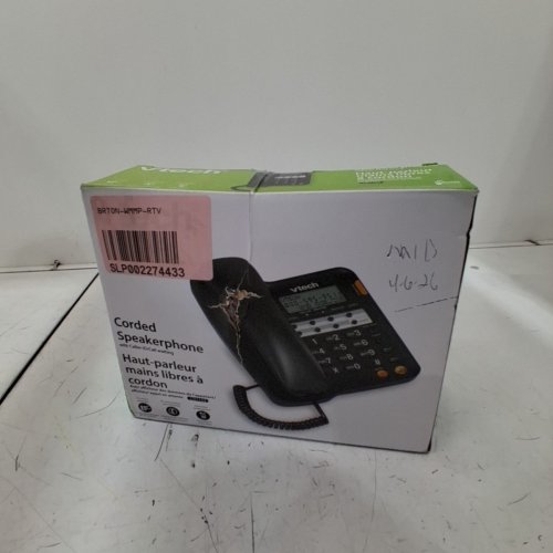 VTECH CORDED SPEAKERPHONE WITH CALLER ID - BLACK (MODEL: CD1153-BK) image 2