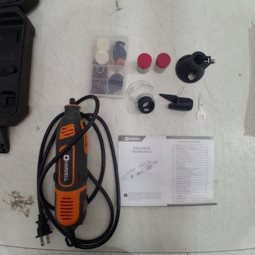HARDELL ROTARY TOOL KIT - 200W - 8000-4000RPM - BLACK / ORANGE image 3